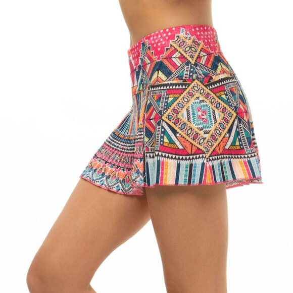 Like New ** Lucky In Love Around the Block Pleated Skirt Skort ** SZ L/12 - Picture 3 of 10